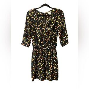 Anthropologie COOPERATIVE Floral Print Dress Sundress Summer 3/4 sleeves